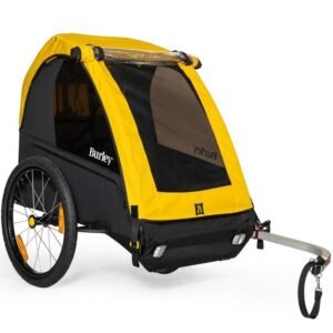Burley Remorque pour Vélo - Bee Double pour 1-2 Enfants - jaune/noir